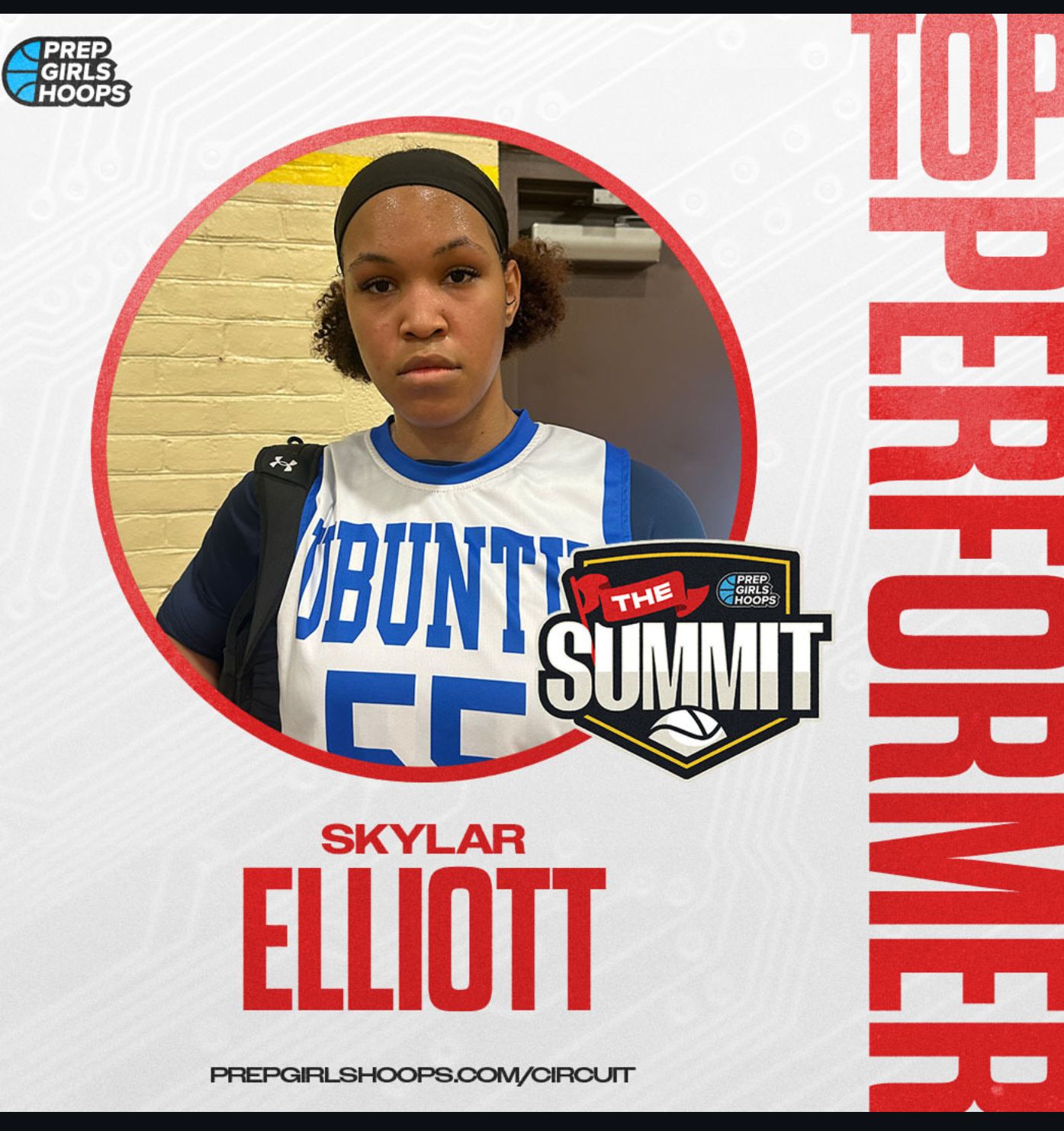 Skylar Elliott Prep Girls Hoops Top Performer Badge