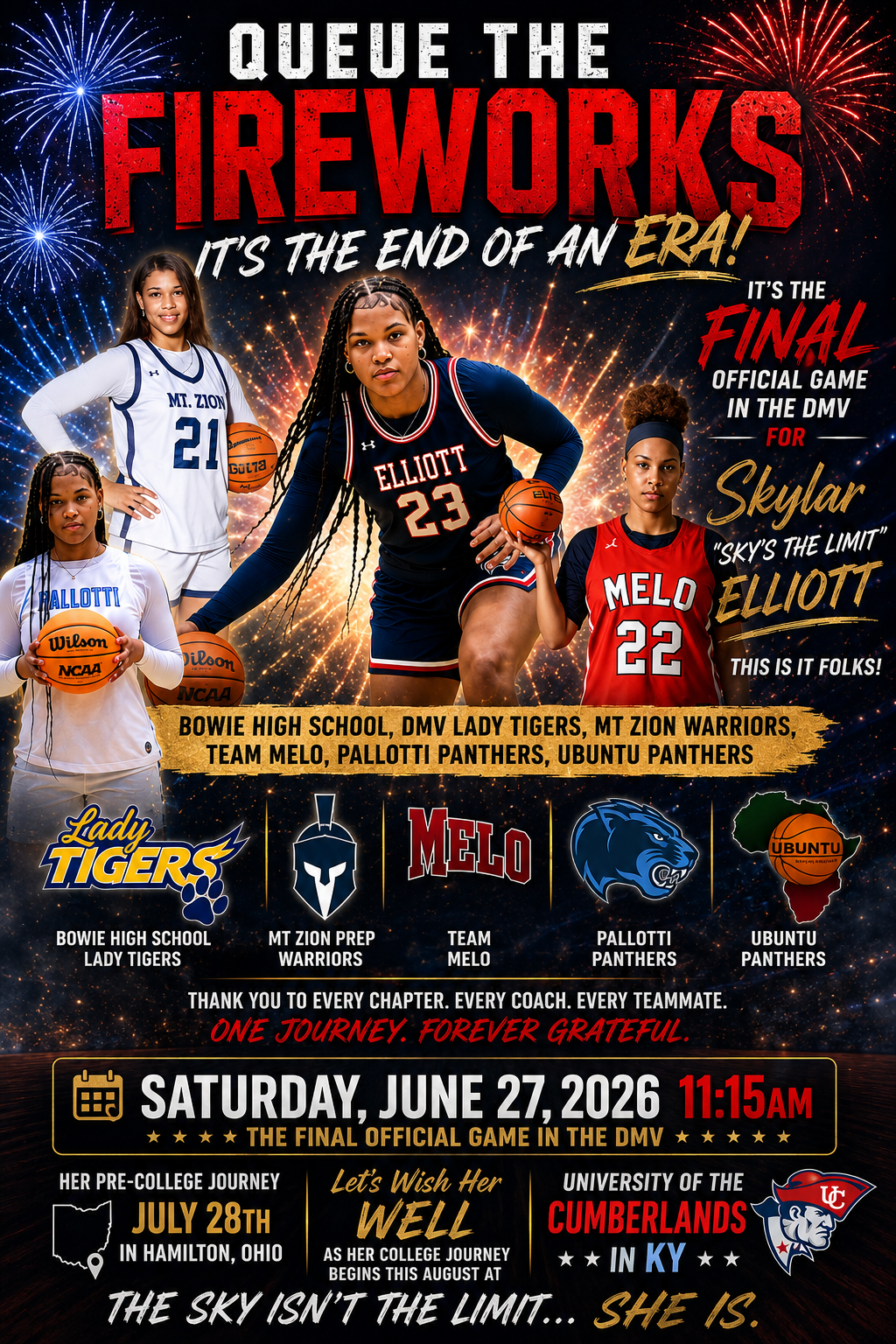 Skylar Elliott Final DMV Game Poster